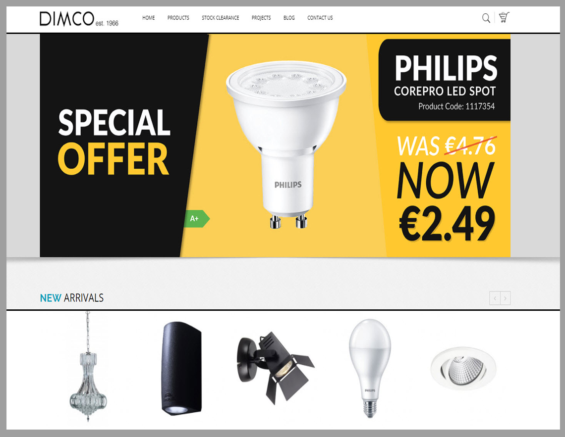 Redesign of Dimco E-Shop